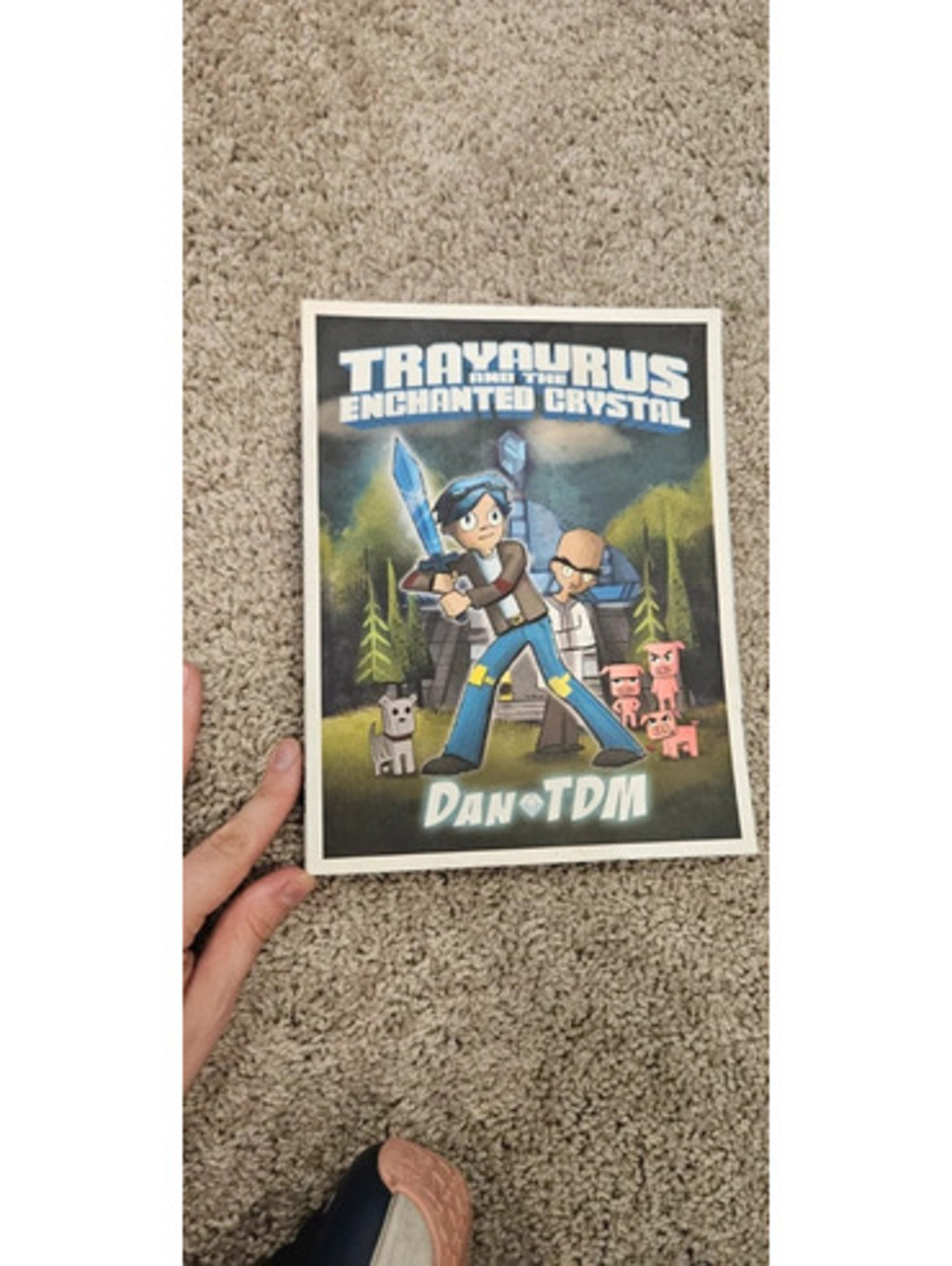 DanTDM Trayaurus and the Enchanted Crystal Graphic Novel Minecraft Book